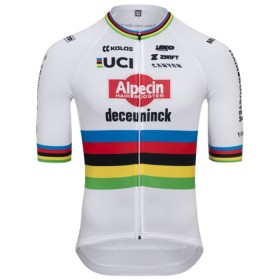 Maglia 2024 Alpecin Deceuninck Manica Corta Bianco